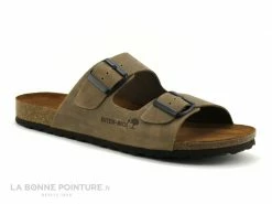 Offres ✔️ Inter-bios Inter Bios 9560 Pardo - Mule Reglable Homme Cuir Beige ?