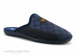 De gros ? ZEL'S Zels 7536 Bleu Marine - Pantoufle Mule Homme ?