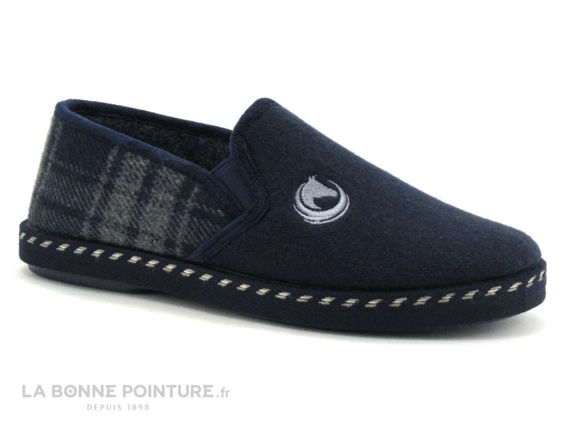 Remise ⭐ Ouf ! Ouf BARTO Marine Et Ecossais - Charentaise Homme ⌛ 1 Remise ⭐ Ouf ! Ouf BARTO Marine Et Ecossais - Charentaise Homme ⌛