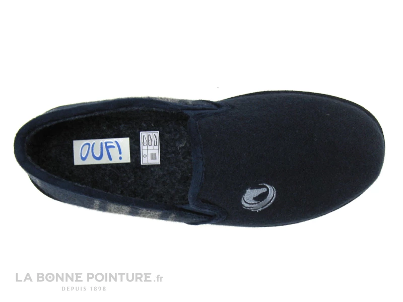 Remise ⭐ Ouf ! Ouf BARTO Marine Et Ecossais - Charentaise Homme ⌛ 3 Remise ⭐ Ouf ! Ouf BARTO Marine Et Ecossais - Charentaise Homme ⌛ – Image 3