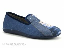 Meilleure affaire ❤️ ZEL'S Zels 7023 Marino - Ecossais - Charentaise Bleu Marine Homme ? -Airplum Shop unnamed file 215
