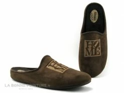 Coupon ✔️ Selkis 20524 Marron - Home - Pantoufle Mule Homme ?