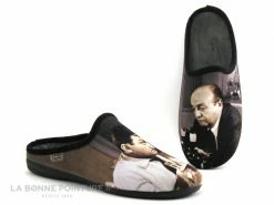 Tout neuf ? La Maison De L'Espadrille Maison Espadrille 6784-2 - Les Tontons Flingueurs - Pantoufle Homme ✨
