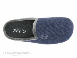 Le moins cher ? ZEL'S Zels 8581 Bleu Marine Et Gris - Pantoufle Mule Homme ⭐ -Airplum Shop unnamed file 353