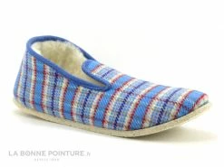 Les meilleures critiques de ? Femme Rondinaud TRADITION F Bleu Ecossais - Charentaise Semelle Feutre ⌛