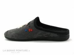 Promo ? La Maison De L'Espadrille Homme Maison Espadrille G510 Gris Noir - Pantoufle Gaston Lagaffe ? -Airplum Shop unnamed file 397