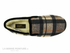 De gros ? Ouf ! Ouf Broceliande CLARET Beige - Noir Orange - Charentaise Homme ? -Airplum Shop unnamed file 494