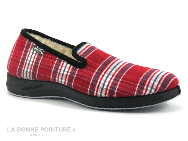 Tout neuf ? Semelflex TOMMFLEX Bordeaux - Rouge Ecossais - Charentaise Homme ? 5 Tout neuf ? Semelflex TOMMFLEX Bordeaux - Rouge Ecossais - Charentaise Homme ? – Image 5