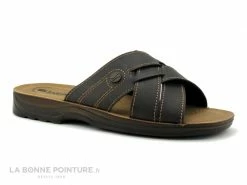 Budget ? Inblu TG05GO02 Marron Fonce - Brides Croisees - Mule Homme ✨