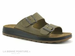Nouveau ? Fly Flot FIFOU Taupe - Mule Anatomique Homme Reglable 2 Boucles ?
