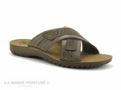 Sortie ⌛ Inblu CONDOVI FNA54F01 Marron - Brides Croisees - Mule Homme ⭐