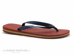 Vente flash ❤️ Havaianas BRASIL LOGO Red Vermelho Apache - Tong Homme ✨