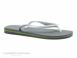 Tout neuf ? Havaianas BRASIL LOGO Steel Grey White - Tong Homme ?