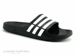 Bon marché ❤️ Adidas DURAMO SLIDE Noir - G15890 - Mule Homme ?
