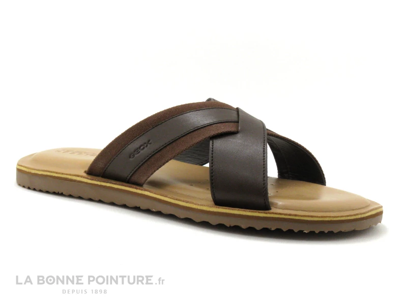 Grosses soldes ? Geox ARTIE U15V1A Coffee - Mule Homme Brides Croisees ? 1 Grosses soldes ? Geox ARTIE U15V1A Coffee - Mule Homme Brides Croisees ?