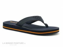 Bon marché ? Skechers TOCKER SAGA BORA Navy - Tong Homme ?
