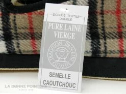 Offres ? Semelflex CALOMUST Beige Ecossais - Charentaise Homme Interieur Laine ? -Airplum Shop unnamed file 80