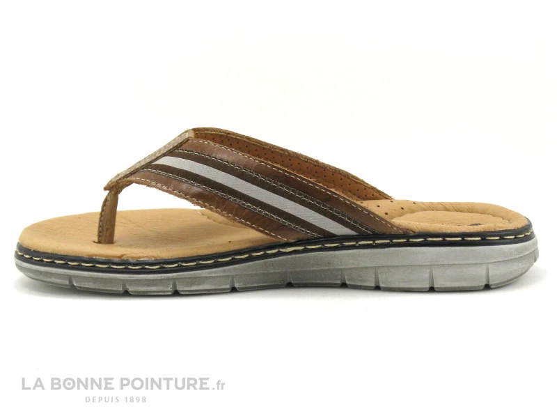 Sortie ? Orland 2042 Camel - Tong Homme Cuir Marron ⌛ 3 Sortie ? Orland 2042 Camel - Tong Homme Cuir Marron ⌛ – Image 3