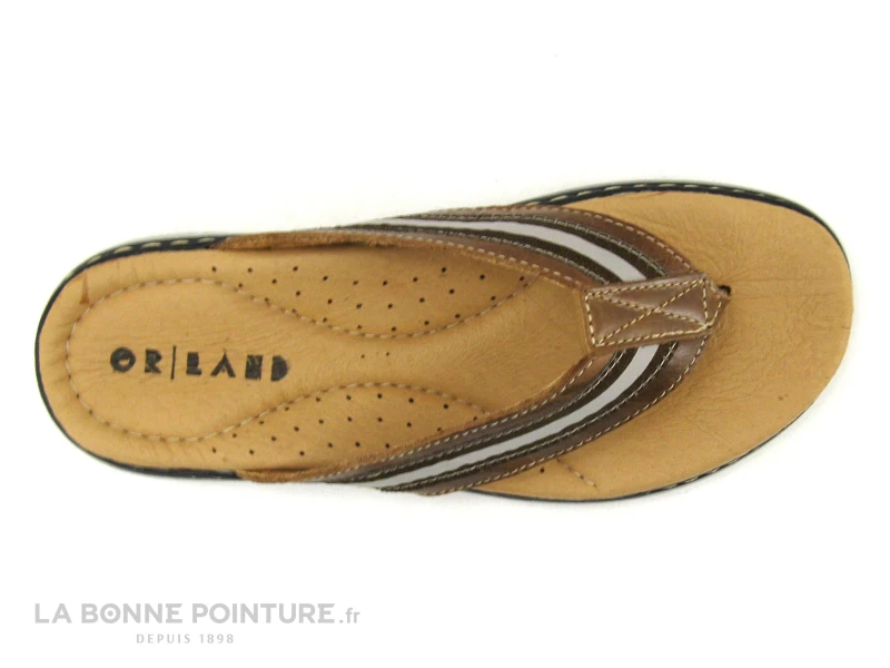 Sortie ? Orland 2042 Camel - Tong Homme Cuir Marron ⌛ 4 Sortie ? Orland 2042 Camel - Tong Homme Cuir Marron ⌛ – Image 4